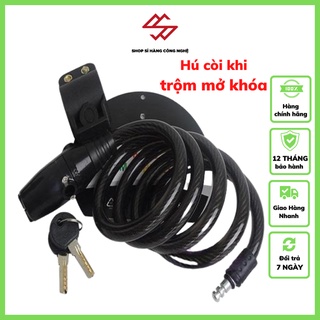 Khóa dây báo động chống trộm xe đạp, xe máy, nhà cửa