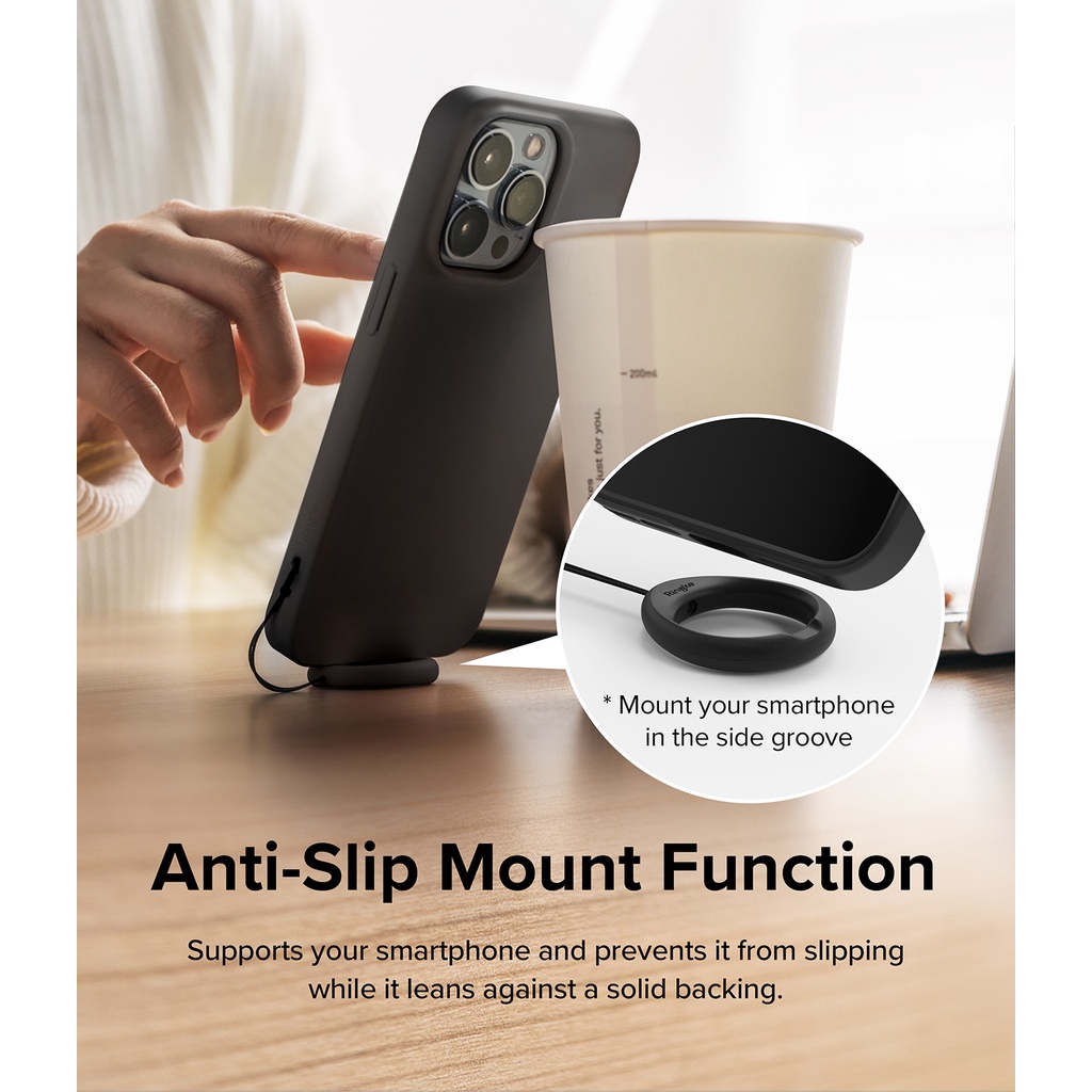 Dây buộc ốp điện thoại RINGKE bằng silicone cầm tay chống trượt cho chìa khóa/ máy ảnh