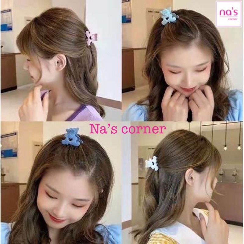 Gấp tóc gắp gấu nhựa nhiều màu