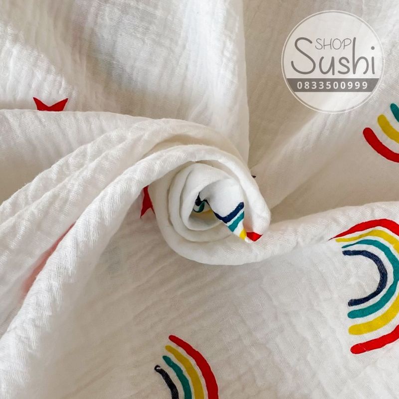 (FreeShip) Túi ngủ mùa hè cho bé, Túi ngủ vải xô mỏng