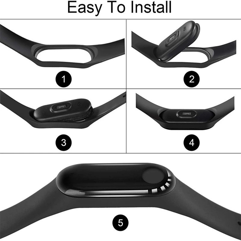 Dây Đeo Thay Thế Chất Liệu Silicon Màu Trơn Cho Xiaomi Mi Band 7