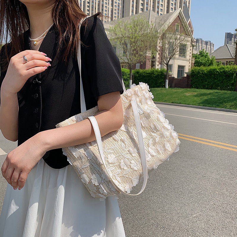 Túi đeo vai IELGY sức chứa lớn thêu thời trang cho nữ