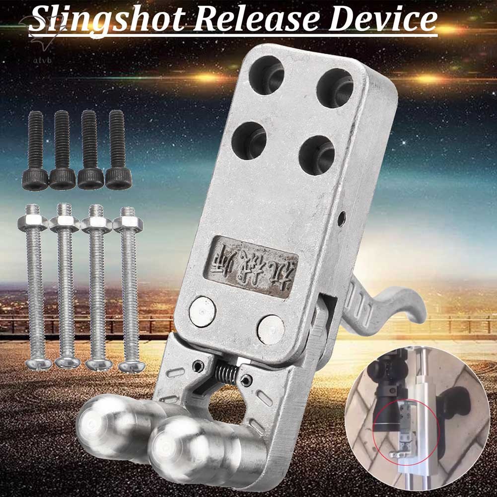 HYP Stainless Steel Slingshot Release Device Polishing DIY Catapult Rifle Trigger  @VN