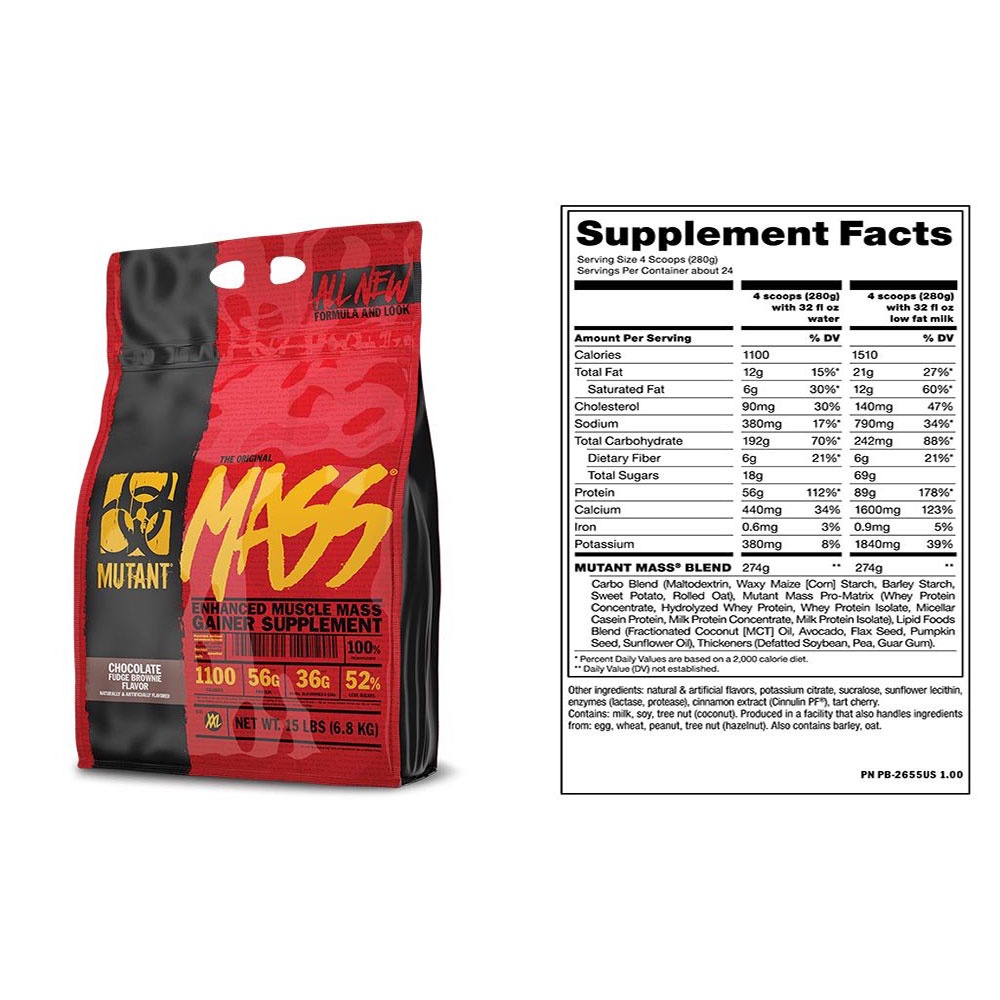 MUTANT MASS 15LBS-CHÍNH HÃNG- Sữa Tăng cân Nhanh
