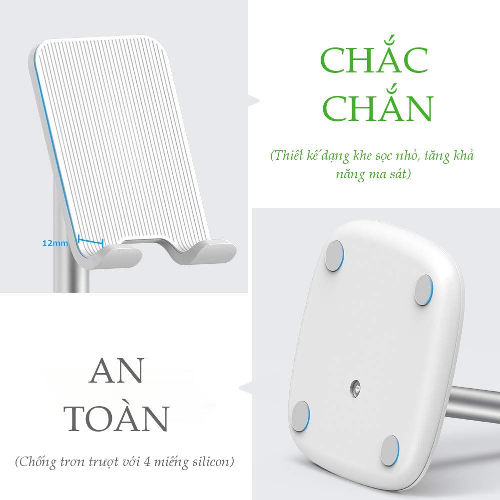 Giá đỡ điện thoại, máy tính bảng UGREEN LP177 chất liệu kim loại có thể xoay 45 độ