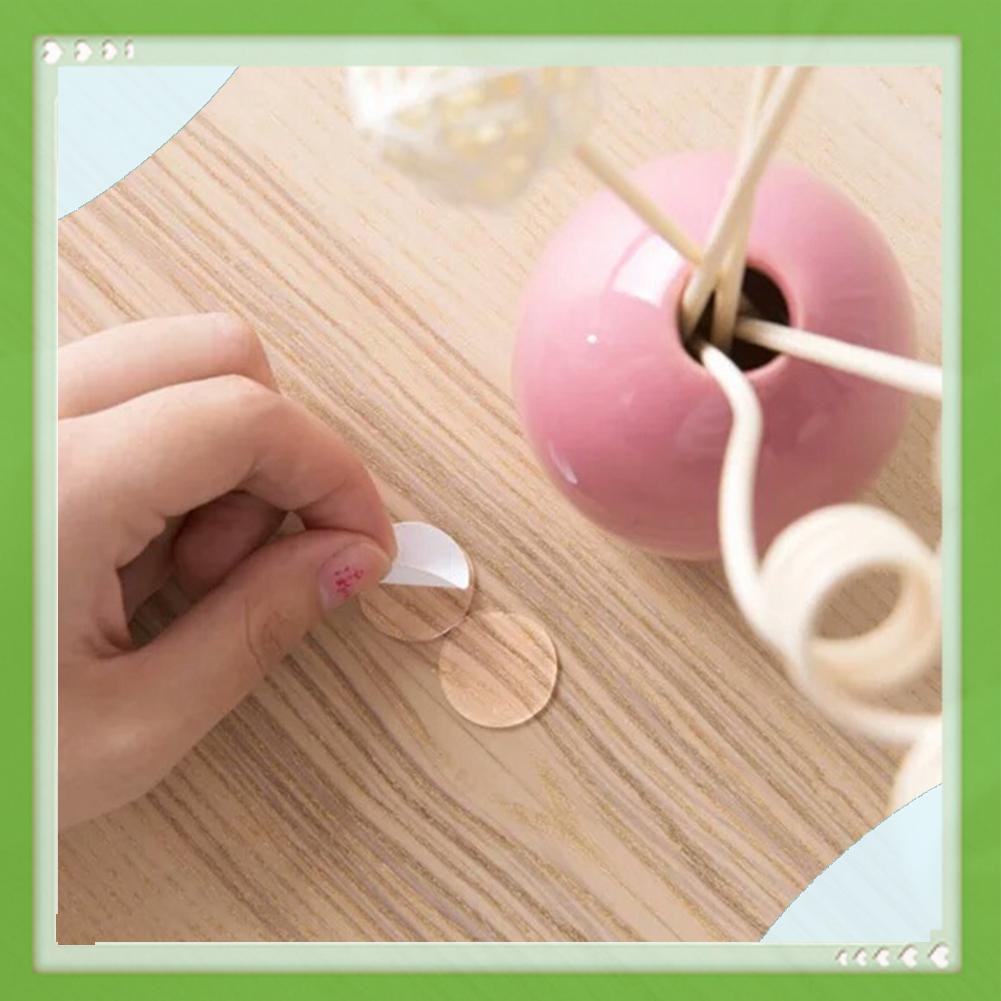 Set 70 miếng dán hai mặt acrylic hình tròn trong suốt