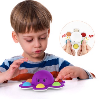 Pop It Fidget Spinner Bạch tuộc nhấn bong bóng thay đổi khuôn mặt quay đầu