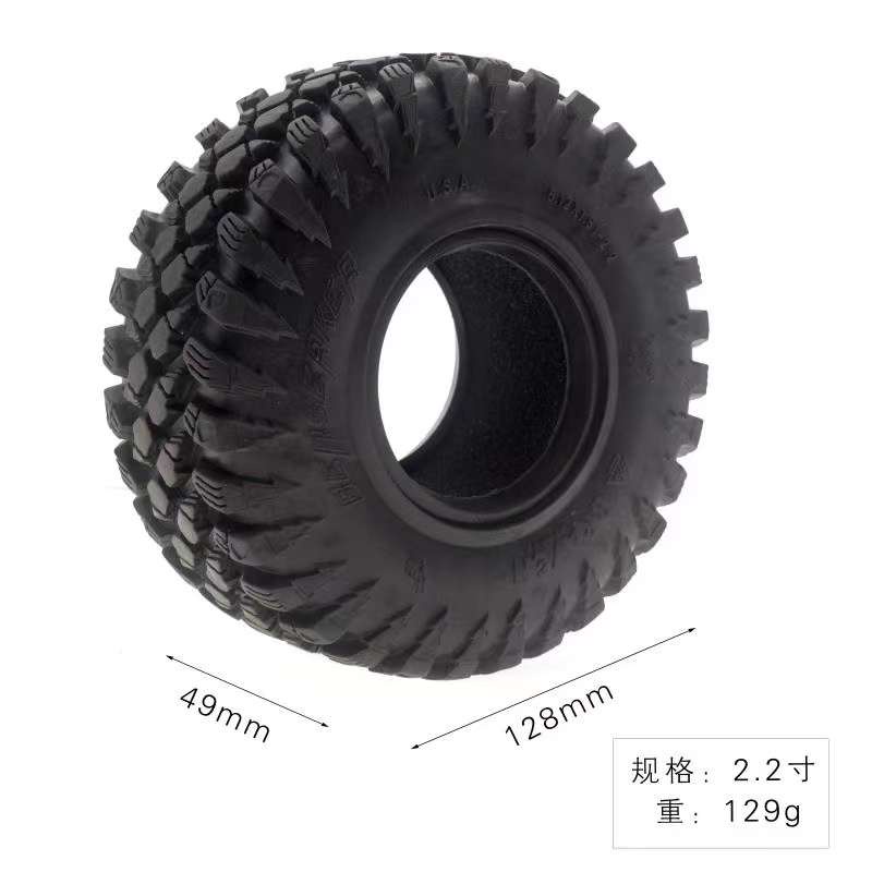 Lốp Xe Cao Su 2.2 Inch Cho Xe Địa Hình Điều Khiển Từ Xa TRX4 TRX6 SCX10 Yikong D90 90046 KM2 RBX10 TK300