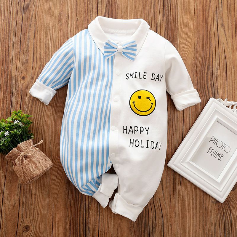 Bộ Body quần áo trẻ em dài tay Công Tử cotton cho Bé Gái Bé Trai từ 5-13kg