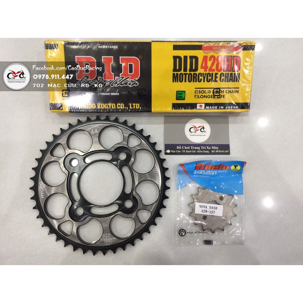 Combo Bộ NSD winner sonic  Đĩa nhôm 7 2 line - sên DID 10LY HD - Nhông recto