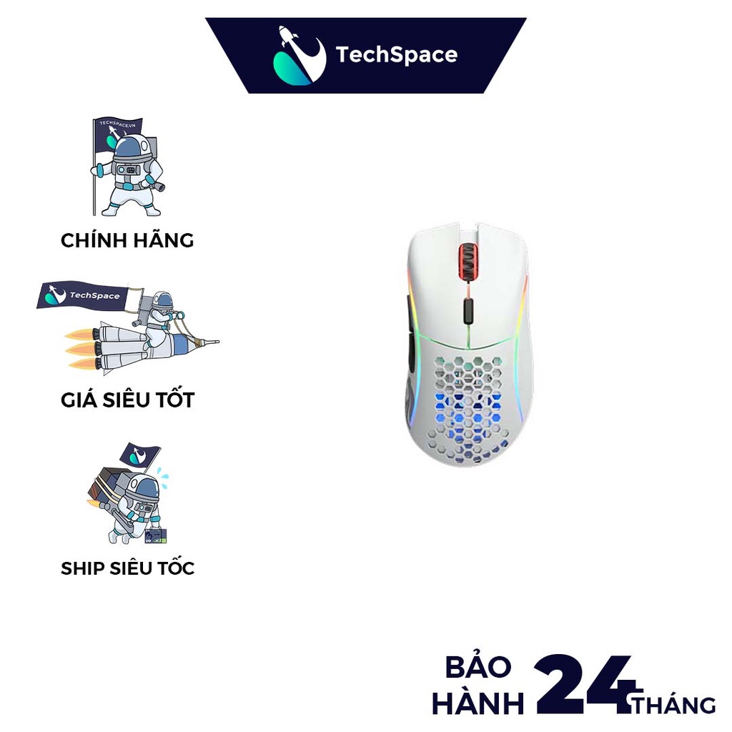 Chuột Glorious Model D Wireless (White) (Hàng chính hãng) -Bảo hành 24 tháng