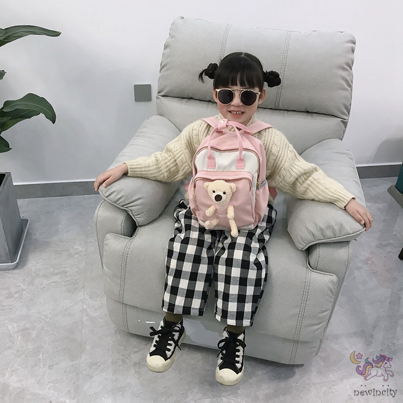 Ba lô đi học họa tiết hoạt hình phong cách Hàn Quốc đáng yêu cho bé