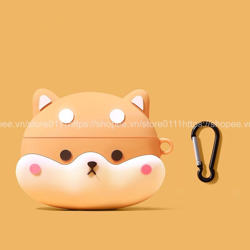 Case Vỏ Bao Airpods Đựng Tai Nghe Airpod 1 2 Pro Chó Shiba Inu Siêu Dễ Thương