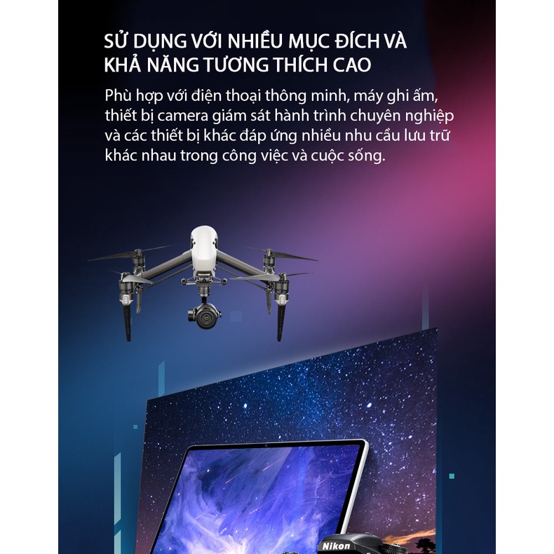 Thẻ Nhớ 16GB/32GB/ 64GB Class 10 U1 MOVESPEED Tốc Độ Đọc 100MB/s Chuyên Dụng Cho Máy Ảnh, Camera