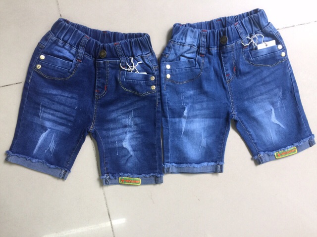 [ XẢ HÀNG ] quần jean lửng lưng thun cho bé trai, chất jean đẹp, mềm, mát, co dãn