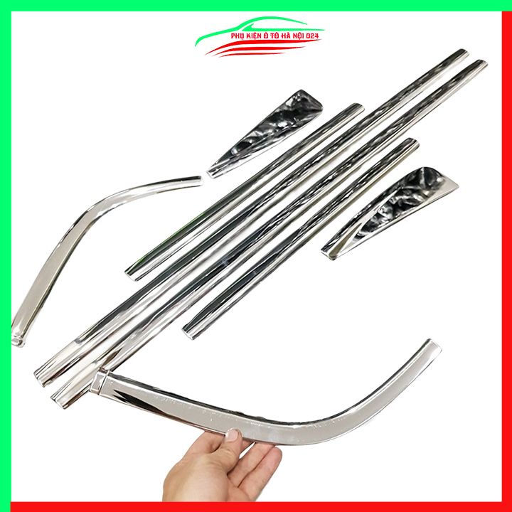 Bộ nẹp viền chân kính inox Mazda BT50, BT-50 2015-2021