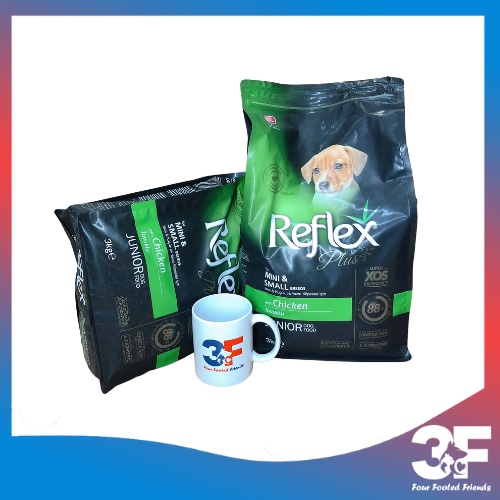 Thức Ăn Hạt Chó Reflex Plus Mini &amp; Breeds Vị Gà Cho Chó Con Bao 3Kg