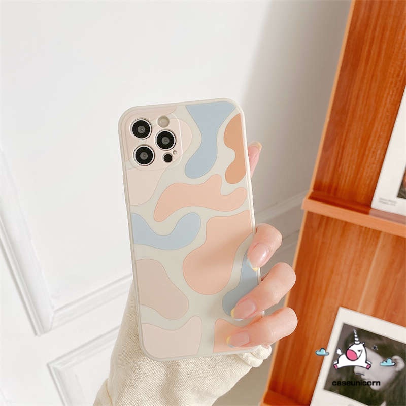 Samsung A32 A72 A52 M12 A12 A50 A50s A30s A10s A20s A21s A31 A51 A71 A11 M11 Colorful Leopard Camouflage Case Soft TPU Straight Egde Back Cover