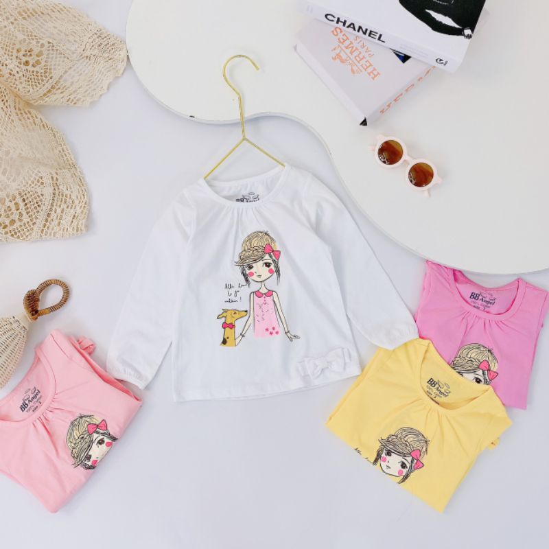 22-33kg áo thu đông dài tay size đại cho bé gái lớn, chất liệu cotton HÀNG LOẠI 1