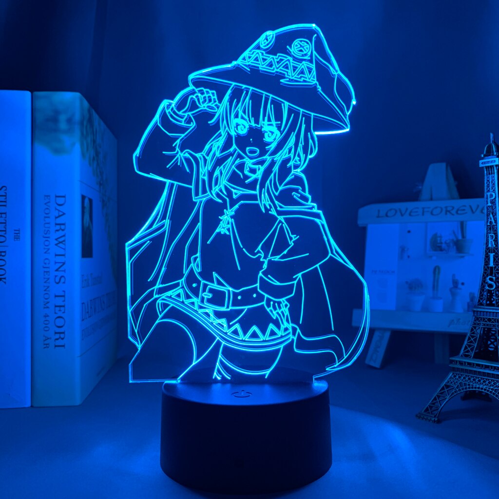 Đèn Ngủ Bóng LED Nhiều Màu Hình Nhân Vật Anime KonoSuba Megumin