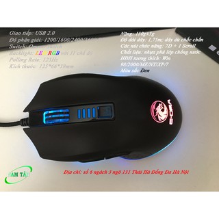E-DRA - CHUỘT CHƠI GAME LED RGB EMS612 + tặng bàn di chuột