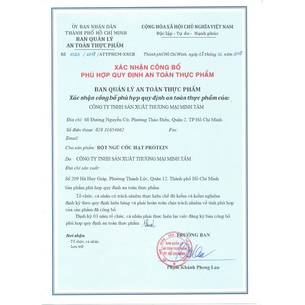 Bột ngũ cốc Hạt Protein giúp tăng cân tăng cơ (500g)