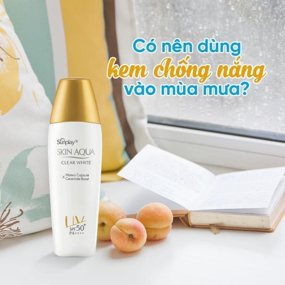KEM CHỐNG NẮNG SKIN AQUA CLEAR WHITE
