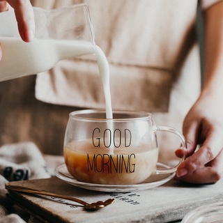 Lyhome Thủy Tinh Sữa Chịu Nhiệt Có Tay Cầm Ăn Sáng Cốc Nước Yến Mạch Thủy Tinh Trong Suốt Cốc Nước Thủy Tinh Hộ Gia Đình Uống Cốc Nước Trái Cây Cốc Sữa