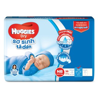 Tã dán Huggies NB36 (Sơ sinh, 36 miếng)