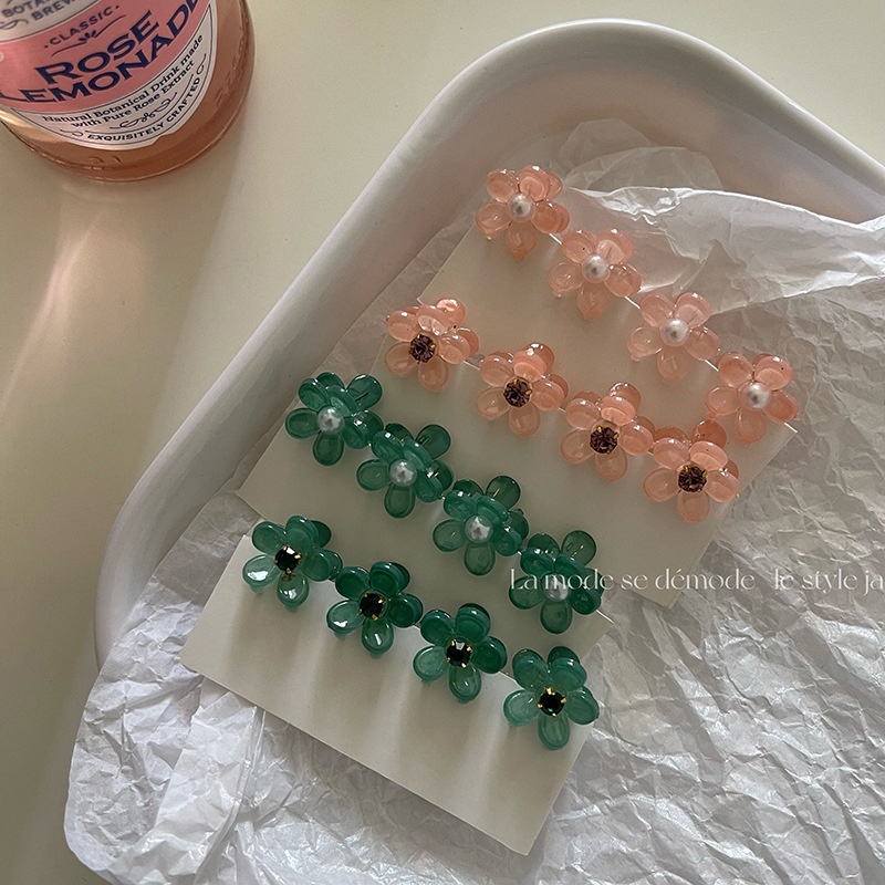 Kẹp Càng Cua Mini Hoa Anh Đào Tết Tóc Cực Xinh Phong Cách Hàn Quốc