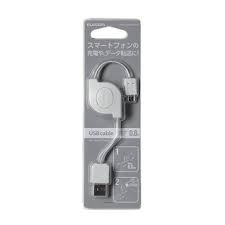 Dây cáp cuộn micro USB PU 0,8m màu trắng ELECOM MPA-AMBIRLC08WH