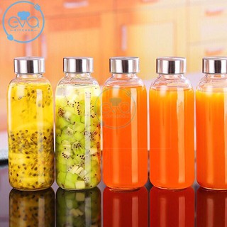 Combo 5 bình đựng nước thủy tinh có dây xách 300 ml