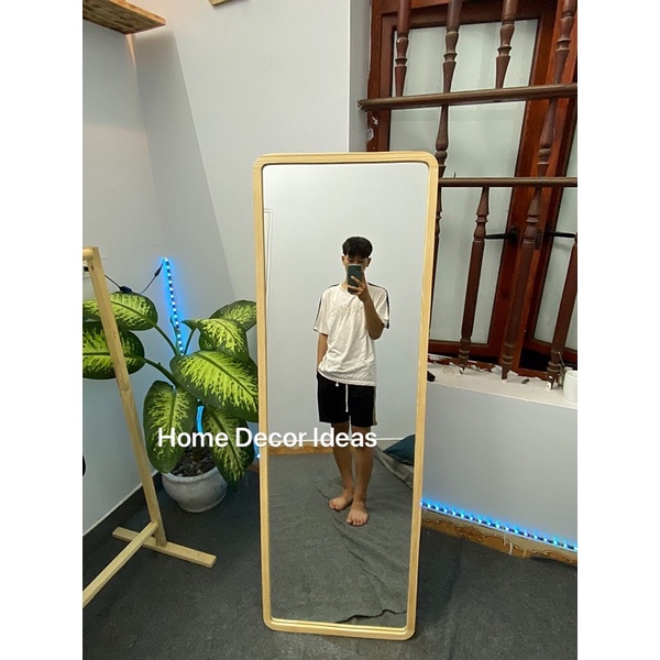 Freeship Gương soi toàn thân nịnh dáng khung gỗ giá rẻ, giá tận xưởng không qua trung gian