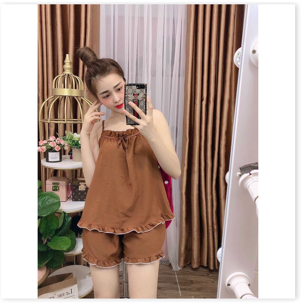 Set bộ tiểu thư mặc nhà Satin ngắn cực đẹp cho chị em MẪU MỚI NHẤT HIỆN NAY