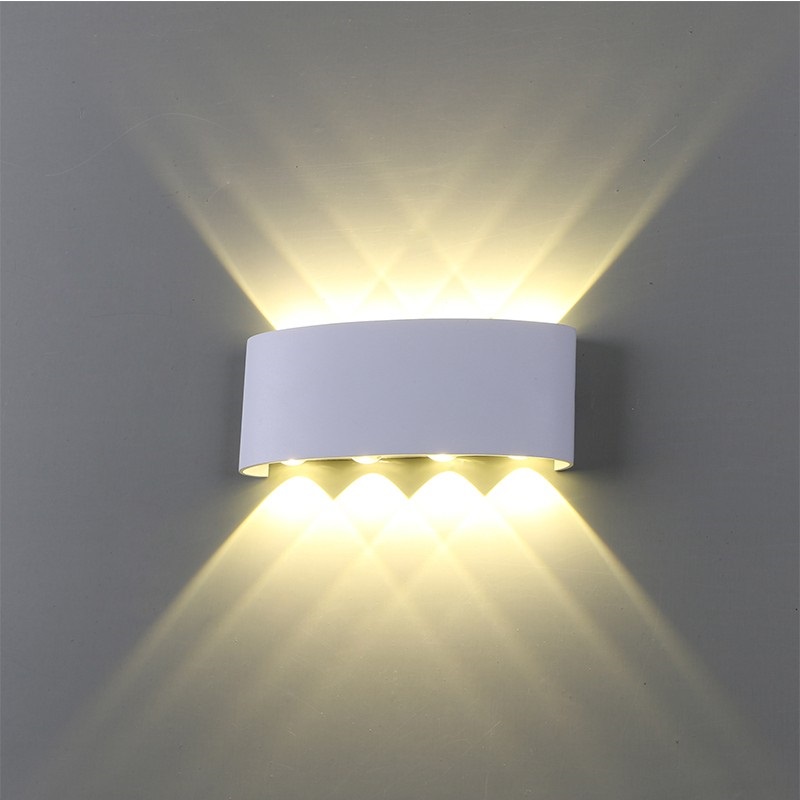 Đèn treo tường LED hắt tường 4,6,8,10 tia-nguồn nhôm đúc chống nước IP66-bảo hành 2 năm