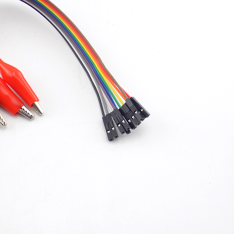 Dây Dẫn Đầu Kẹp Cá Sấu Hai Đầu 20cm 10pin diy