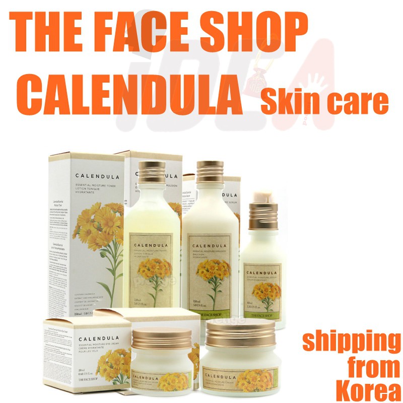 The Face Shop Kem dưỡng ẩm  chiết xuất Calendula chăm sóc da hiệu quả Calendula cream Calendula Toner Calendula Emulsion