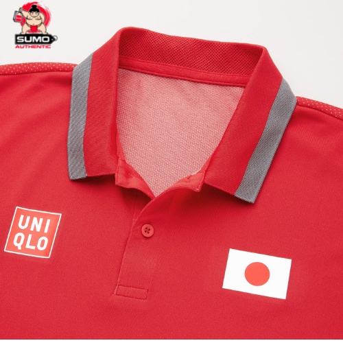 Áo Thể Thao Uniqlo Chính Hãng Màu Đỏ - Cờ Nhật - Uniqlo Tennis 2021 - Nishikori T-Shirt-Sumo Authentic