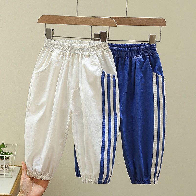 Quần Dài Thể Thao Viền Sọc Chống Muỗi Thời Trang Cho Bé Trai