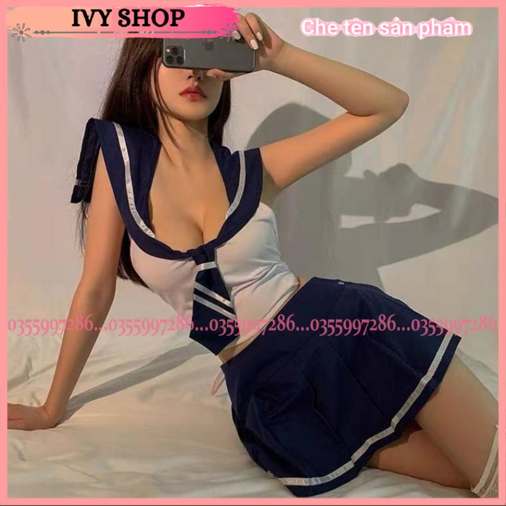 Bộ ngủ cosplay thủy thủ, nữ sinh KÈM TẤT ĐÙI (có ảnh thật) | BigBuy360 - bigbuy360.vn