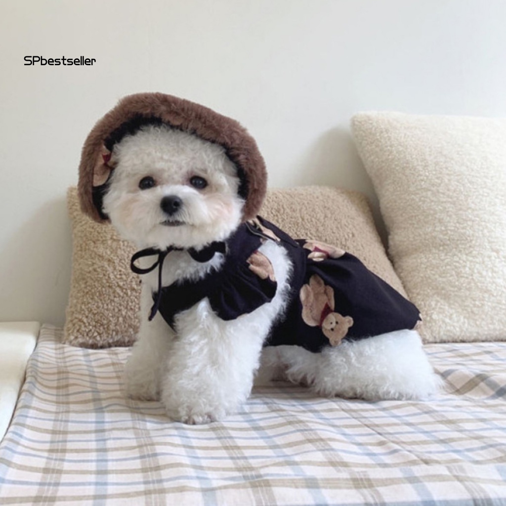 Mũ Đội Đa Năng In Họa Tiết Gấu / Chó Hoạt Hình 2 Màu Tùy Chọn