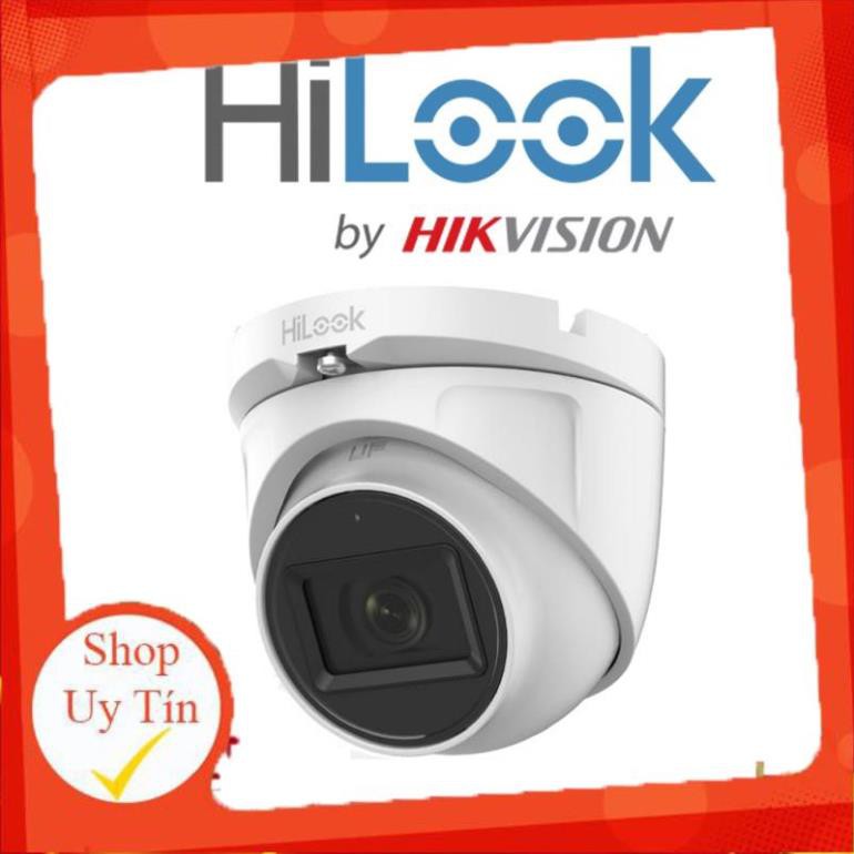 Camera Dome HD-TVI hồng ngoại 2.0 Megapixel HILOOK THC-T120-MS - Tích hợp míc - Hàng chính hãng