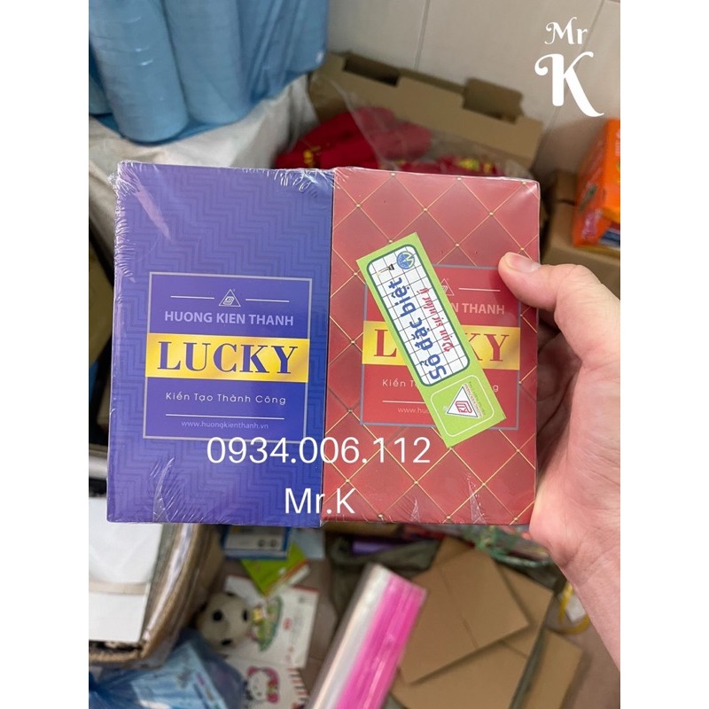 LỐC 10 CUỐN SỔ LUCKY DÀY[ MÀU SẮC BÌA NGẪU NHIÊN]