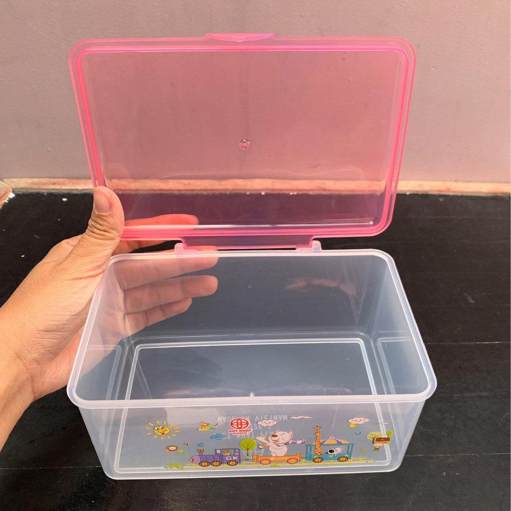 Hộp nhựa đựng thực phẩm nắp liền dung tích 1000 ml- 2500 ml - 3200 ml nhựa PP nguyên sinh của gia dụng du thủy