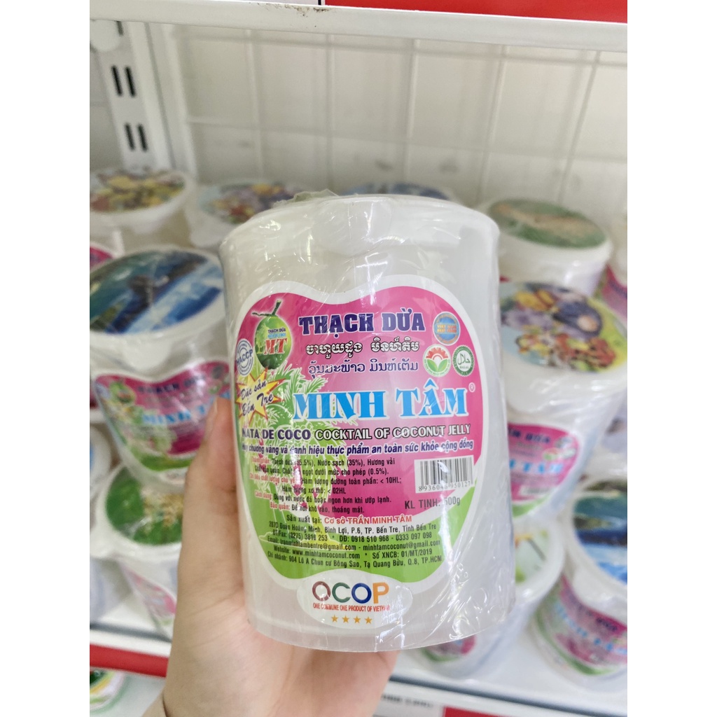 Thạch dừa Minh Tâm - Ca 500g, 1kg - Đặc sản Bến Tre