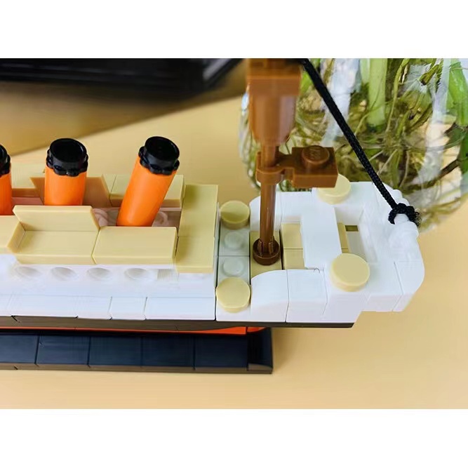 194Pcs Bộ Lắp Ráp Mô Hình Tàu ed Titanic Cho Bé