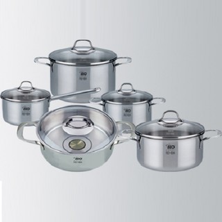 Bộ nồi inox đáy đồng ELO Silicano Plus