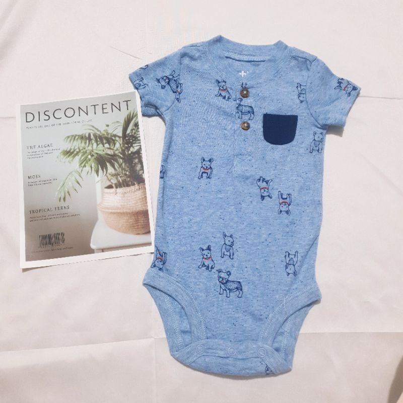 Body chip cộc tay hàng xuất dư cho bé trai, các mẫu cổ tàu (3-24m)
