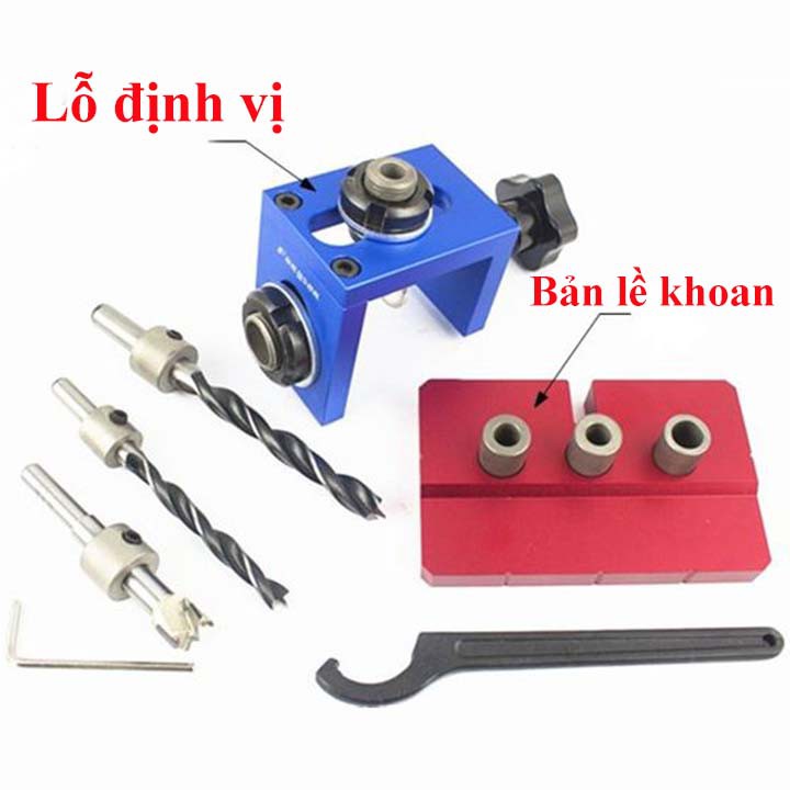 [ GIÁ HỦY DIỆT ] Bộ cữ khoan ốc cam chốt gỗ full