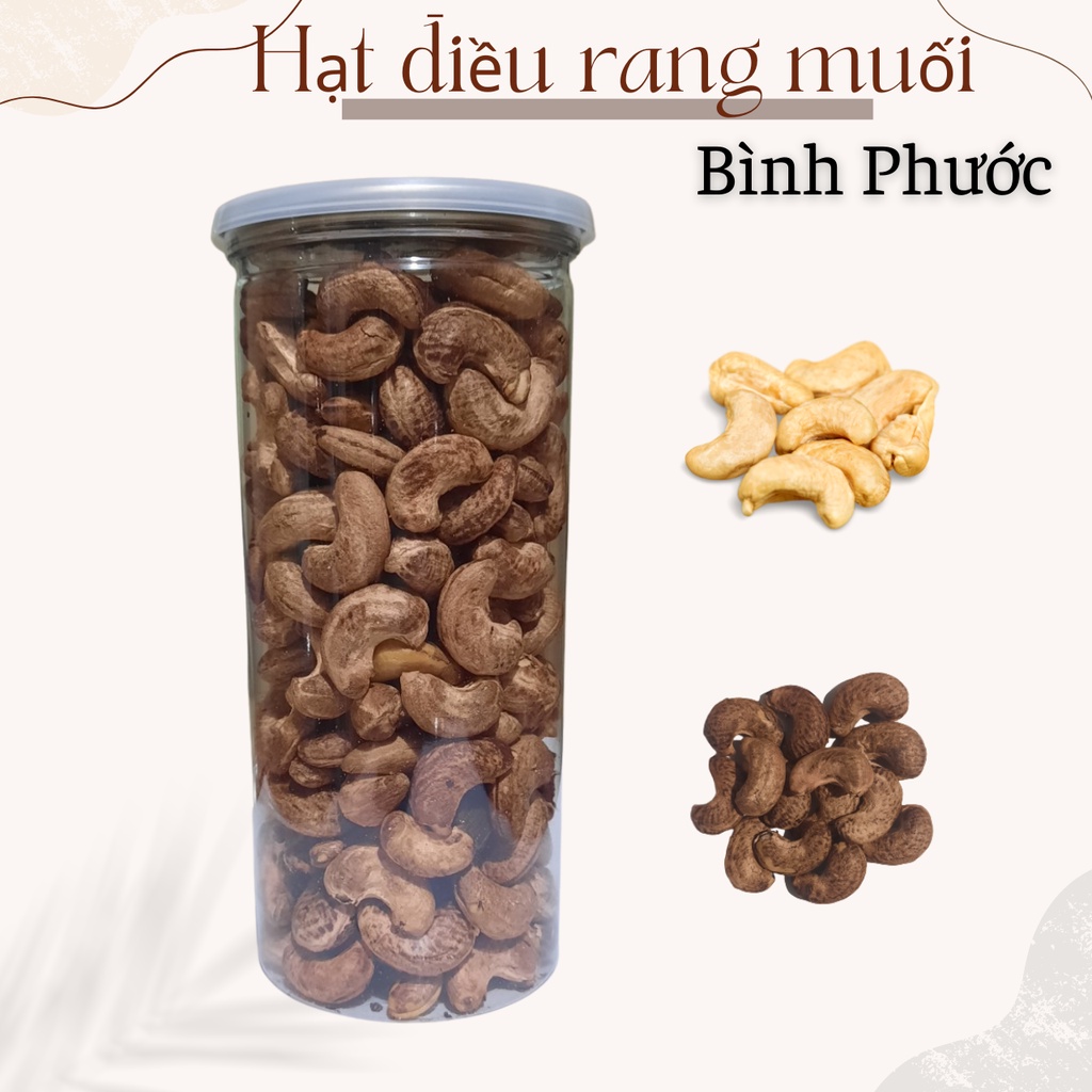 500g Hạt điều rang muối bình phước loại nguyên lụa size A cồ (loại 1)